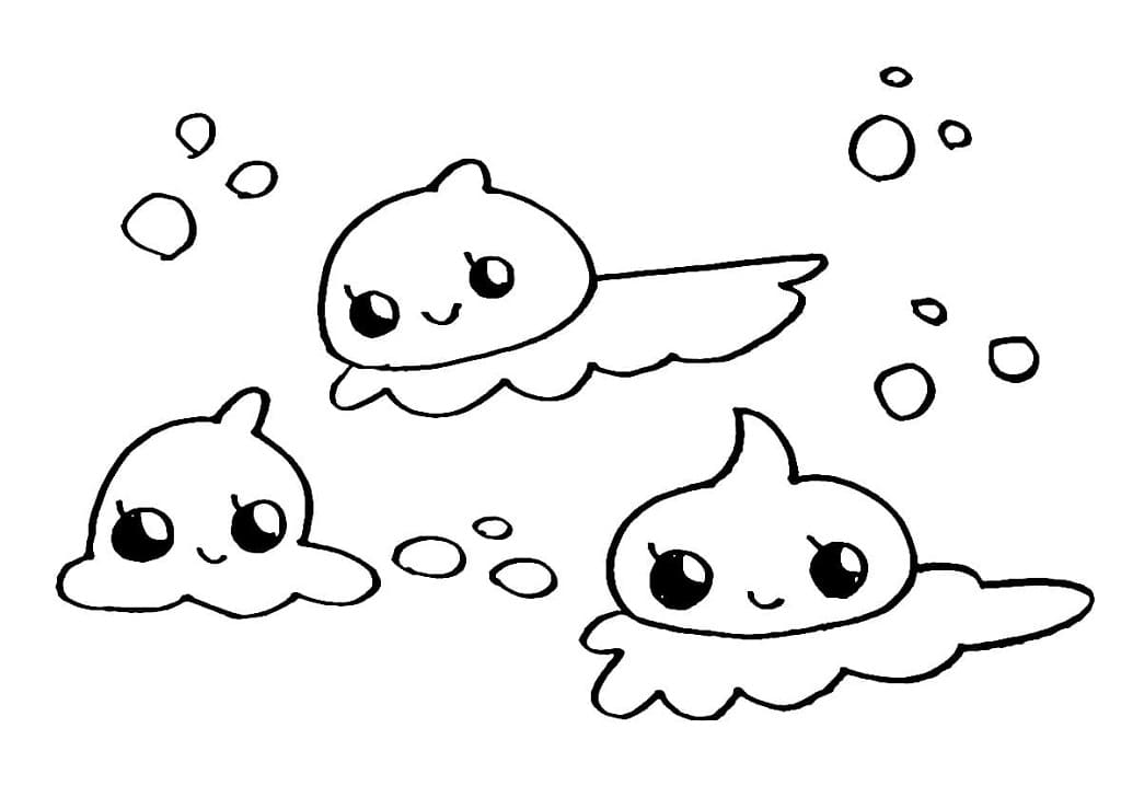 Very Cute Slime coloring page - Download, Print or Color Online for Free